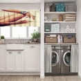 thumbnail image 5 of LALILO Kitchen Curtain Valance Woman Tropical Beach Rod Pocket Window Curtain 52"x 18" Set of 2, 5 of 7