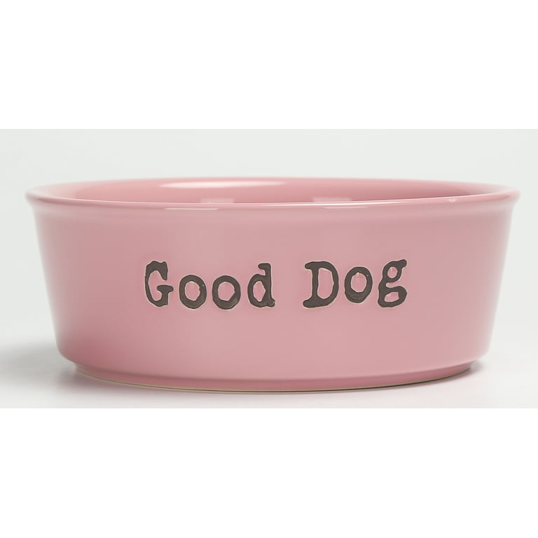 Large pink dog clearance bowls