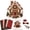 Gingerbread House, variant on Christmas Patchwork Fabric DIY Decor Kit, Patchwork Sewing Craft Kit, Handmade Holiday Decoration DIY Craft Gift for for Adults and Beginners