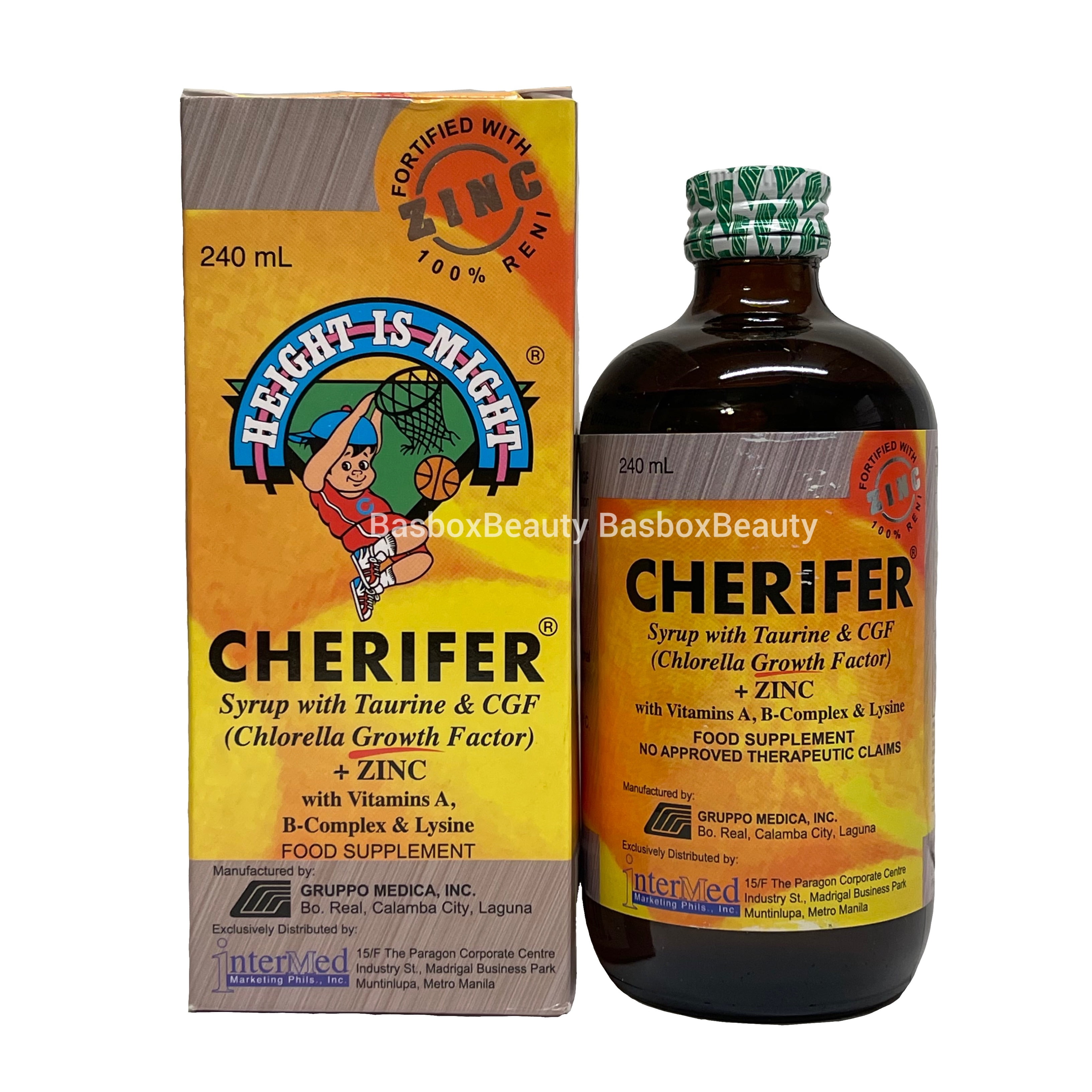 Cherifer Forte Syrup Fortified With Zinc Vitamin Supplement