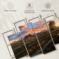 thumbnail image 6 of Elephant Stock Moulton Barn Sunset Scene Wall Art - Horizontal Multi Panel Canvas - Living Room Wall Decor - Nature Multi Panel - Blue And Green Decor - 43" x 27", 6 of 8