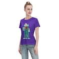 thumbnail image 4 of Women's Basic Short Sleeve T-Shirt Super Saiyan, 4 of 6