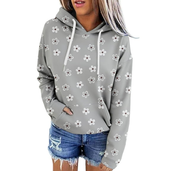 Weiqiqre Womens Sweatshirts Casual Hoodies Long Sleeve Sweatshirts Cowl Neck Drawstring Hooded Pullover Top with Pockets