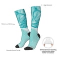 thumbnail image 4 of Sigee Teal Turquoise 1 for Socks for Men Women Socks Stocking Compression Socks, 4 of 6