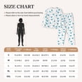 thumbnail image 4 of Gukieu Dachshund Dog Puppy Print Women's Long Sleeve Pajama Set, Button Top Elastic Pocket Pajama Pants Two Piece Set Home Wear-XX-Large, 4 of 7