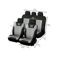 thumbnail image 4 of 17 Pcs Car Seat Cover Full Set for Women Universal Fit Car Front Rear Seat Covers, Fluffy Steering Wheel Covers, Fleece Handbrake Shift Cover, Hanging, 4 of 4
