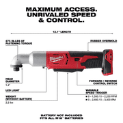 Milwaukee M18 2-Speed 3/8 Right Angle Impact Wrench(Bare)