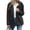 Black, variant on JULMCOMO Sherpa Fleece Jackets for Women Plus Size Lapel Collar Button Soft Fuzzy Teddy Coats Casual Warm Winter Outerwear with Pockets Red 3XL
