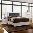 thumbnail image 6 of FOA Rayland 3pc Glossy White Wood Bedroom Set - King + Nightstand + Chest, 6 of 15
