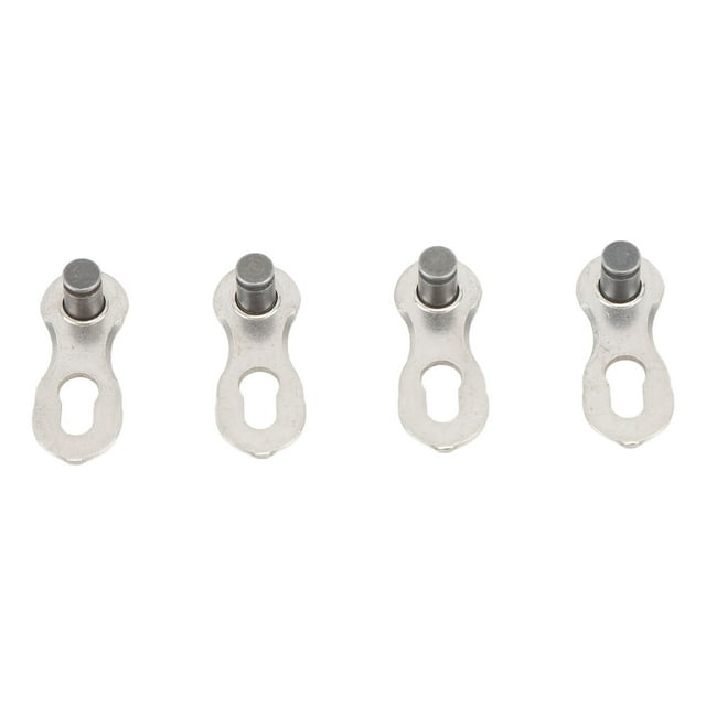2 Pairs Bike Missing Link Alloy Steel Smoothing Edge Polished High Strength 10 Speed Quick Link for Repair Replacement