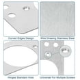 thumbnail image 4 of Uxcell 4 Pack 90x47mm Stainless Steel Cabinet Hinges Side Repair Plate, Silver, 4 of 6