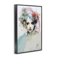 thumbnail image 4 of Stupell Industries Abstract Hair Visage Novelty Painting Black Framed Art Print Wall Art, 20 x 30, 4 of 10