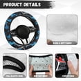 thumbnail image 6 of Yuyamidu Camo Hunting Auto Steering Wheel Cover Blue Wood Steering Wheel Case Winter Warm Car Steering Wheel Decorative Protecion for Sedan Accessories, 6 of 7