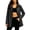 Dark Gray, variant on Womens Outdoor Rain Jacket Long Sleeve Hooded Zipper Button Waterproof Rain Coat Outwork Casual Lightweight Outerwear with Pockets