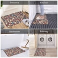 thumbnail image 5 of Sikiie rock record music Skull Print Flannel Anti-slip Floor Mat 16x24in, Thickened Dustproof Entrance Door Mat Floor Mat for Kitchen, Bathroom, Laundry Room, 5 of 7