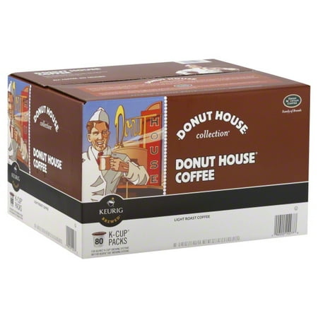 Donut House Collection K-Cups, Light Roast, 80