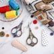 thumbnail image 3 of Tijeras: tijeras de calidad profesional para coser, manualidades, obras de arte, crochet, recortes, bordados, hilos, herramientas de bricolaje para manualidades., 3 of 5