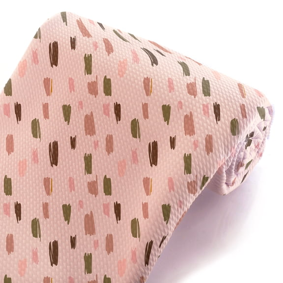 Blush Pink Brush Strokes Bullet Fabric - 1 Yard