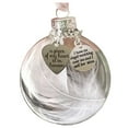 thumbnail image 2 of 2024 Personalized Clear Christmas Memorial Ornament Feather Ball, A Piece of My Heart is in Heaven,Christmas Tree Remembrance Hanging Pendant 5cm, 2 of 3