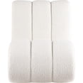 thumbnail image 2 of Meridian Furniture Swoon Cream Faux Sheepskin Accent Chair, 2 of 7