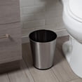 thumbnail image 2 of Bath Bliss Papelera pequeña de 5 litros | Parte superior abierta redonda | Bote de basura | Cuarto de baño | Dormitorio | Cocina | Oficina | Dormitorio | Papelera de eliminación | Basura | Acero inoxi, 2 of 5