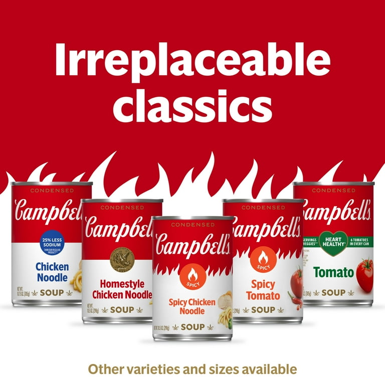 Campbell's, Spicy Chicken Noodle Soup, 10.5 oz Can - Walmart.com