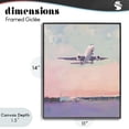 thumbnail image 4 of Stupell Industries Contemporary Airplane Takeoff into Pastel Skies Black Framed Giclee Art, 11 x 14, by The Prints Vibe, 4 of 8