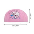 thumbnail image 4 of Unique Bargains 1 Pc Elastic Whale Pattern Swim Cap Pink, 4 of 6