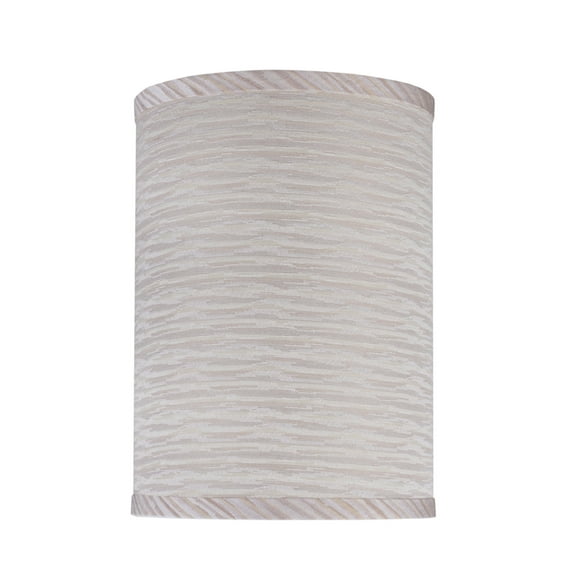 Aspen Creative 31027 Transitional Hardback Drum (Cylinder) Shape Spider Construction Lamp Shade in Striped, 8" wide (8" x 8" x 11")