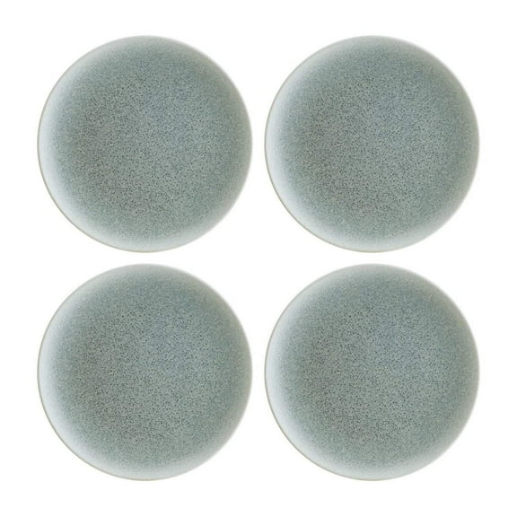 Luca Ocean Matte dia.8.25" Round Blue Porcelain Plate (Set of 4)