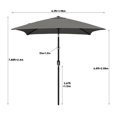 thumbnail image 5 of Maypex  Square Market Umbrella Dark Gray, 5 of 5