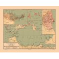 thumbnail image 2 of Martine 24x20 White Modern Wood Framed Museum Art Print Titled - North Africa Possessions Spain - Martine 1904, 2 of 4