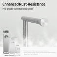 thumbnail image 3 of KES Freestanding Toilet Paper Holder Stand Stainless Steel 18/8, Natural Marble Base Bathroom Toilet Tissue Holder Brushed, 3 of 13