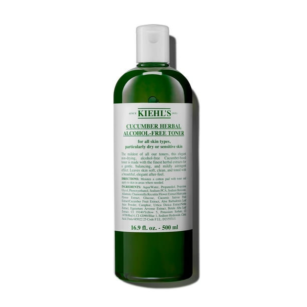 Tónico facial Kiehl's Pepino Herbal sin alcohol, 500 ml