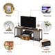 thumbnail image 5 of GILLAS Mueble para TV con Cajones, Centro de Entretenimiento Minimalista Moderno con Estantes, Mesa para TV Grande de 118 CM,Soporte de Almacenamiento Abierto para Sala de Estar o Recámara, 5 of 7