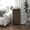 Brown Drawers/Black Frame, variant on BizChair 4 Drawer Storage Dresser with Black Cast Iron Frame, Brown Wood Top and Brown Easy Pull Engineered Wood Drawers with Wooden Handles
