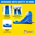 thumbnail image 6 of Pogo Crossover Inflatable Water Slide, No Blower, Blue Wave 12 Foot Kids Waterslide, 6 of 9
