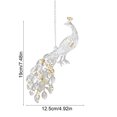 thumbnail image 3 of Lypsnake Clear Acrylic Sequins Christmas Ornaments,Transparent Peacock Shape Xmas Tree Decor,Reflective Animal Figurine for Christmas Tree Window Decor, 3 of 6