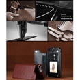 thumbnail image 2 of Estuche tipo billetera de cuero magnético de alta calidad para hombres y mujeres con ranura para tarjetas, 2 of 8