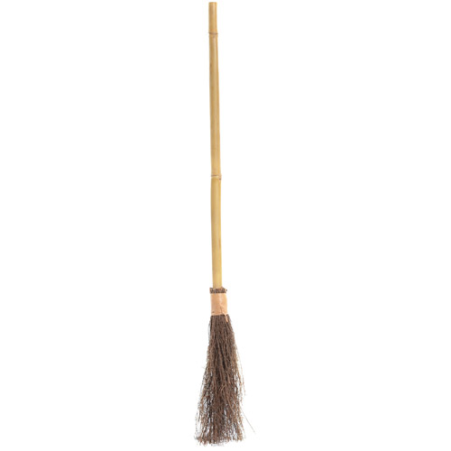 36" Straw Broom Halloween Accessory
