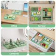 thumbnail image 3 of Organizador de cajones Marbrasse, paquete de 2 con 8 compartimentos, color verde, 3 of 7