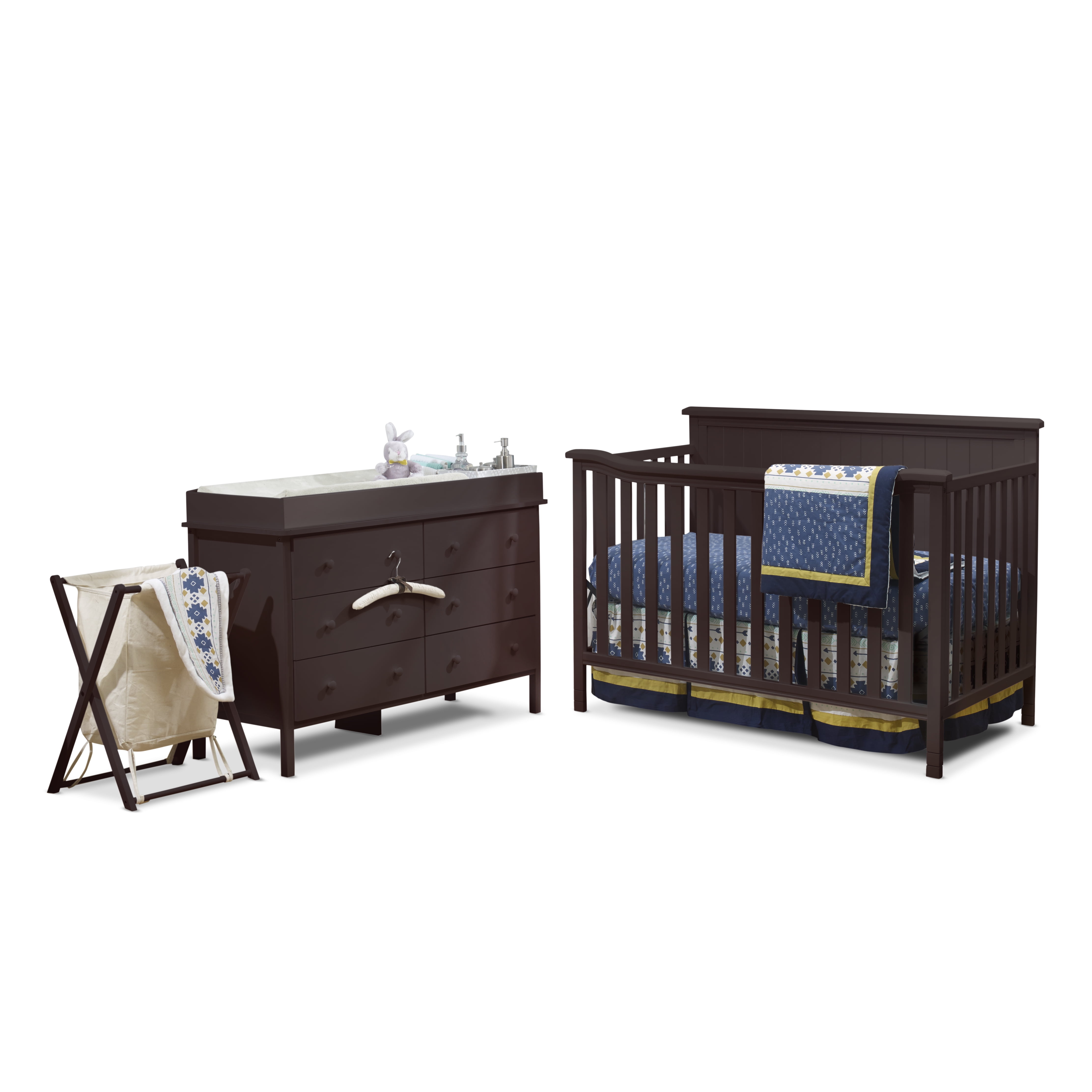 Sorelle Berkley Elite Room In A Box Espresso Crib Dresser And