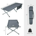 thumbnail image 2 of Gymax Folding Camping Cot Heavy-duty Camp Bed W/Carry Bag for Beach Traveling Vocation, 2 of 10
