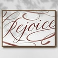 thumbnail image 2 of Rejoice - Framed Gallery Wrapped Holiday Canvas - 25 x 37 - Rosewood Frame, 2 of 8