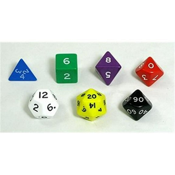Koplow Games  Jumbo Polyhedral Dice Set Of 7