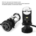 thumbnail image 4 of 2pcs H4 LED Headlight Bulb 20000LM 90W IP65 High Low Beam Conversion Kit with Mini Projector Lens12V, 4 of 5