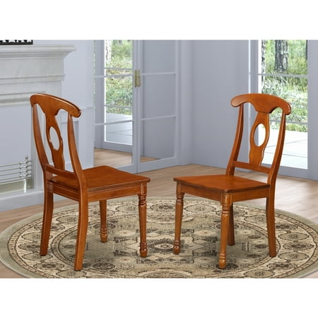 Elegant Dining Chair - Victorian Style Wood Seat - Mahogany Finish - Stylish Accent Chair - 38" H