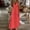 Watermelon Red, variant on LADIGASU Women Casual Holiday Style Hollow Out Long Dress Solid Color Loose Sleeveless-Neck Camisole Dress