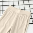 thumbnail image 4 of NAISIBABY Girls Flare Pants 7 T, Elastic Waist Ankle Length Stretchy Causal Leggings Pants Beige(3-13T), 4 of 7