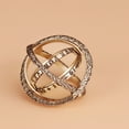 thumbnail image 4 of Xinyolin Vintage Turn Over Universe Ball Shape Finger Ring Couple Jewelry Gift Men Women, 4 of 8